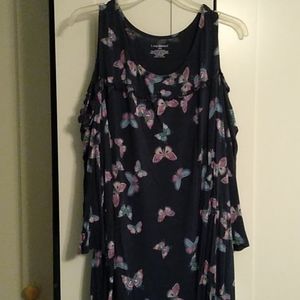 Lane Bryant Cold Shoulder long sleeve top